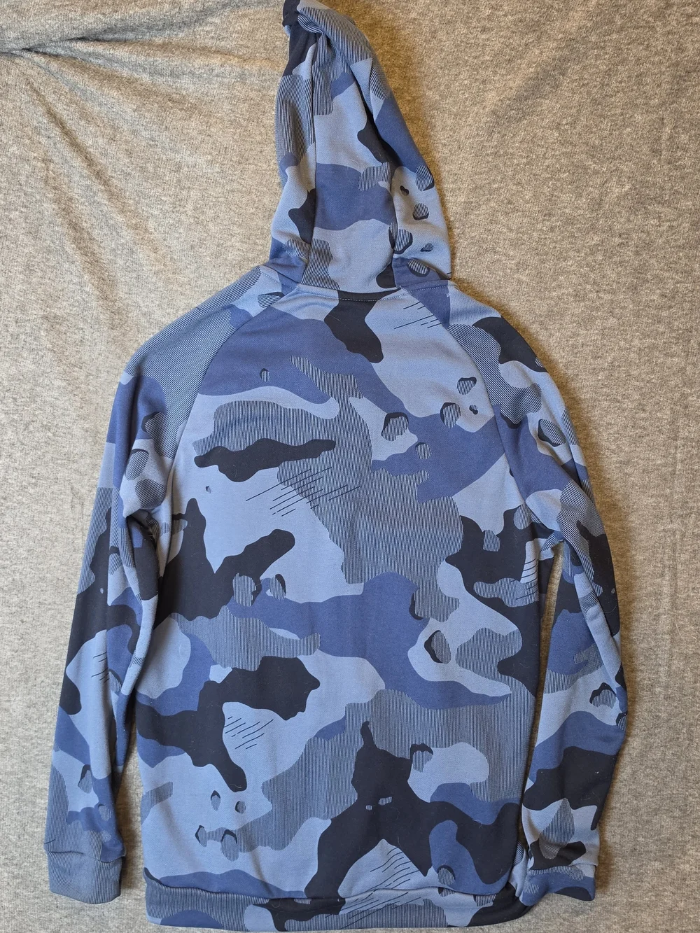 Nike Dri-Fit Mens Camo Hoodie Medium Blue Activewear Sporty Outdoor Athleisure